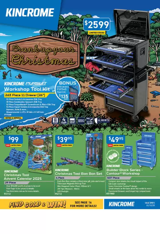 Kincrome catalogue | Crank Up Your Christmas | 2025-11-03T00:00:00.000Z - 2025-12-31T00:00:00.000Z