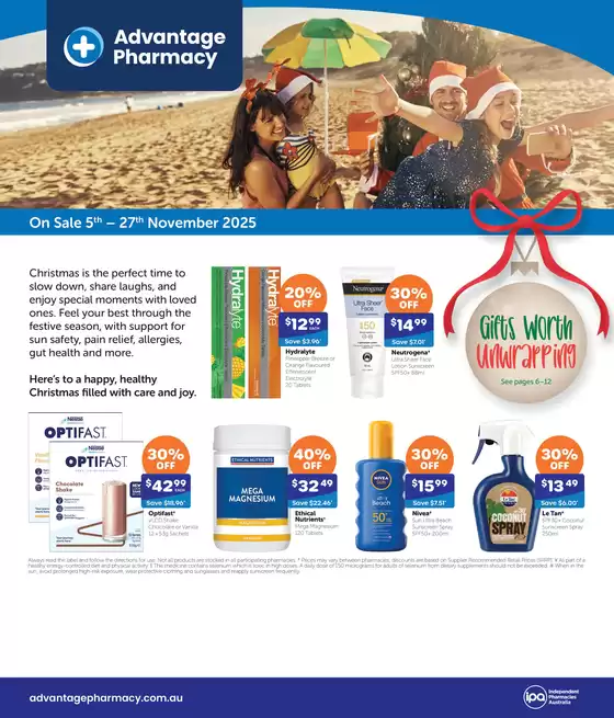 Advantage Pharmacy catalogue | Gifts Worth Unwrapping | 2025-11-05T00:00:00.000Z - 2025-11-27T00:00:00.000Z