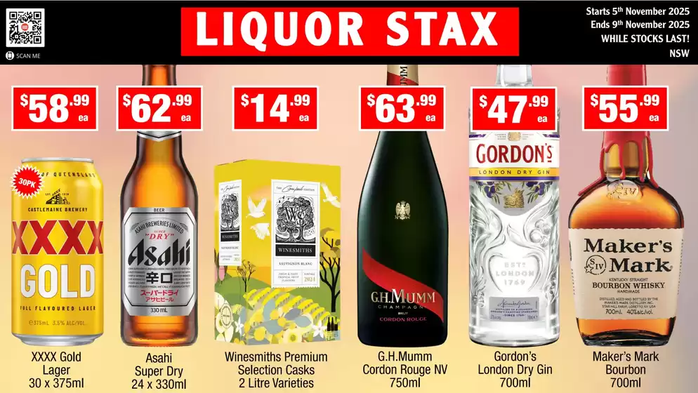 Liquor Stax catalogue in Winchelsea VIC | Liquor Stax catalogue specials | 2025-11-05T00:00:00.000Z - 2025-11-09T00:00:00.000Z