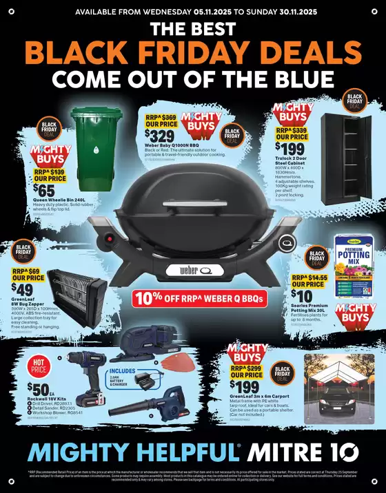 Mitre 10 catalogue in Wonthaggi VIC | The Best Black Friday Deals Come Out Of The Blue | 2025-11-05T00:00:00.000Z - 2025-11-30T00:00:00.000Z