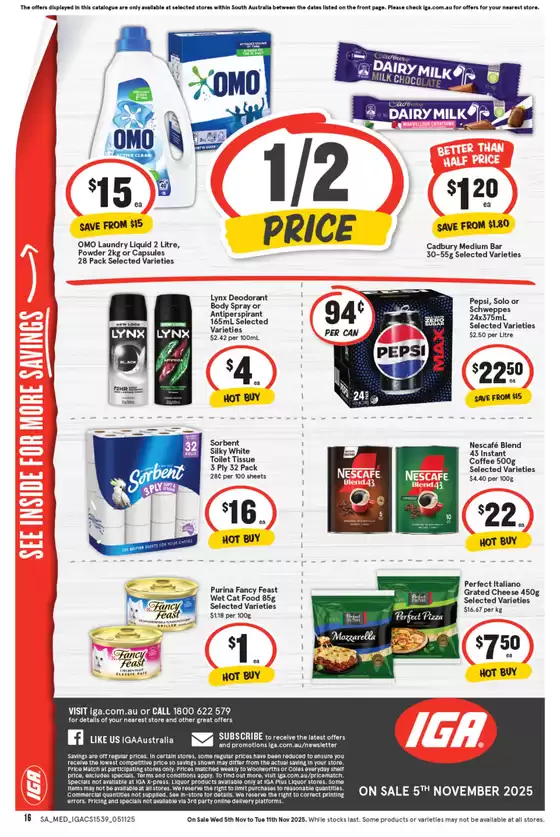 Iga catalogue specials