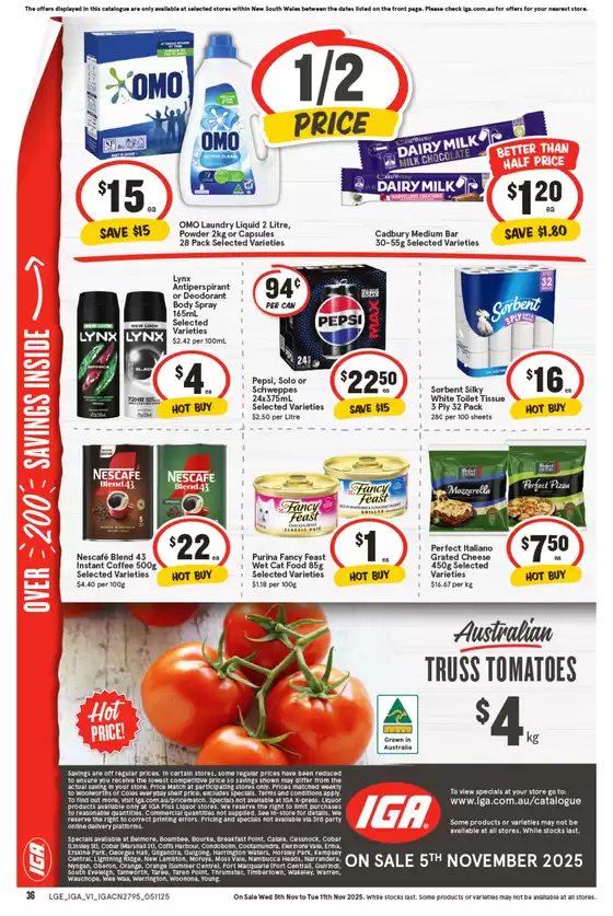 Iga catalogue specials