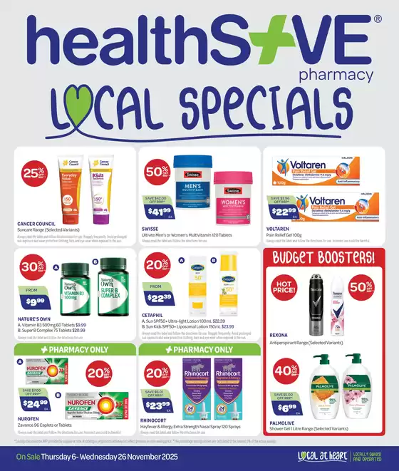 Health Save catalogue in Adelaide SA | November 2025 | 2025-11-06T00:00:00.000Z - 2025-11-26T00:00:00.000Z
