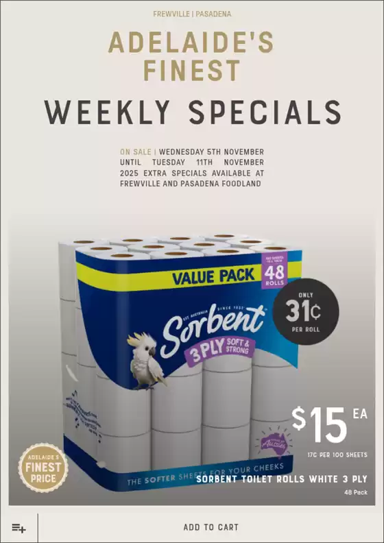 Adelaide's finest catalogue in Mulgoa NSW | Adelaide's Finest catalogue specials | 2025-11-05T00:00:00.000Z - 2025-11-11T00:00:00.000Z