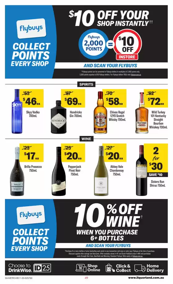 weekly Liquorland catalogue