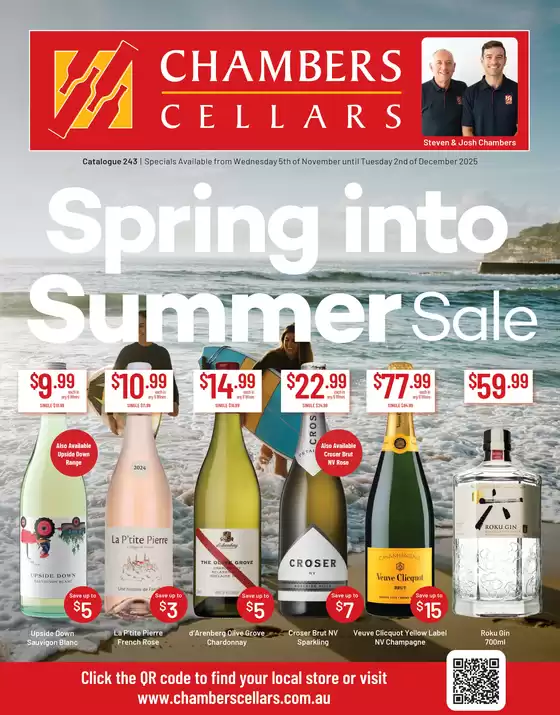 Chambers Cellars catalogue in Heathcote | Spring into Summer Sale | 2025-11-06T00:00:00.000Z - 2025-12-02T00:00:00.000Z