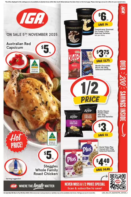 IGA catalogue in | Iga catalogue specials | 2025-11-05T00:00:00.000Z - 2025-11-11T00:00:00.000Z