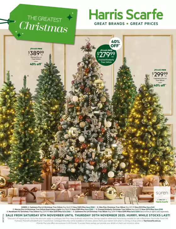 Harris Scarfe catalogue | The Greatest Christmas | 2025-11-08T00:00:00.000Z - 2025-11-20T00:00:00.000Z
