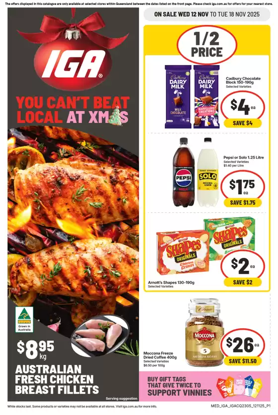 IGA catalogue in Sarina QLD | IGA 12/11 | 2025-11-12T00:00:00.000Z - 2025-11-18T00:00:00.000Z