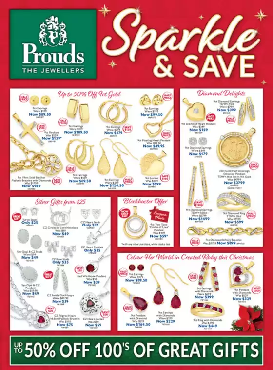 Prouds catalogue in Huntfield Heights SA | Sparkle & Save | 2025-11-10T00:00:00.000Z - 2025-12-24T00:00:00.000Z