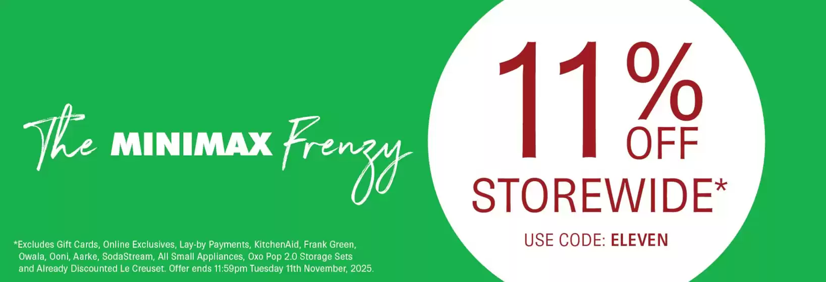 Minimax catalogue | The Minimax Frenzy | 2025-11-11T00:00:00.000Z - 2025-11-11T00:00:00.000Z