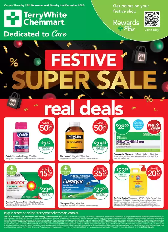 TerryWhite Chemmart catalogue in Yamba NSW | Real Deals | 2025-11-13T00:00:00.000Z - 2025-12-02T00:00:00.000Z