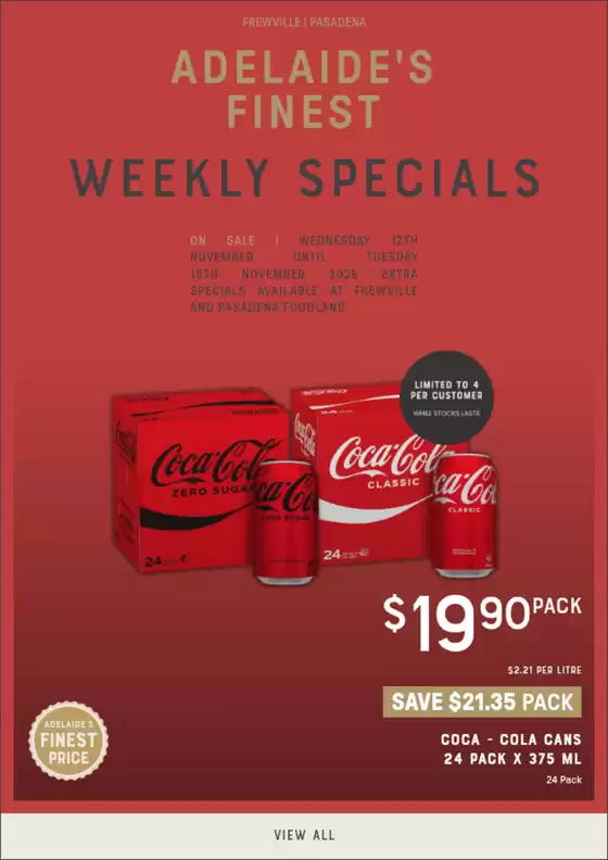 Adelaide's finest catalogue | Adelaide's Finest catalogue specials | 2025-11-12T00:00:00.000Z - 2025-11-18T00:00:00.000Z