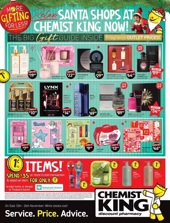 Chemist King catalogue | Relax Santa Shops at Chemist King! | 2025-11-12T00:00:00.000Z - 2025-11-26T00:00:00.000Z