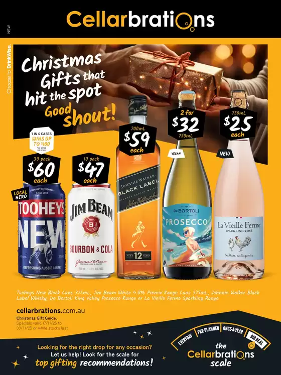 Cellarbrations catalogue | Christmas Gifts that hit the spot Good Shout! | 2025-11-17T00:00:00.000Z - 2025-11-30T00:00:00.000Z
