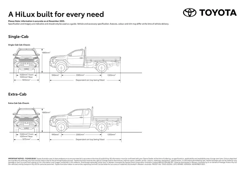 Toyota catalogue | HiLux | 2025-11-01T00:00:00.000Z - 2025-11-30T00:00:00.000Z