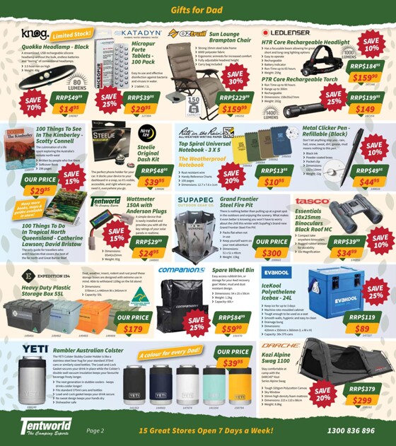 Tentworld Morayfield: Deals, Opening 