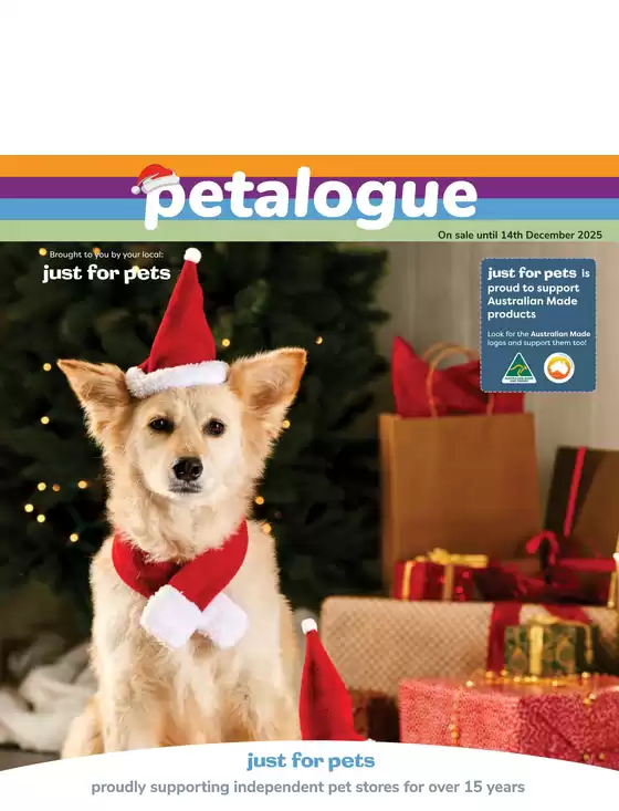 Just For Pets catalogue in Melbourne VIC | Petalogue | 2025-11-17T00:00:00.000Z - 2025-12-14T00:00:00.000Z