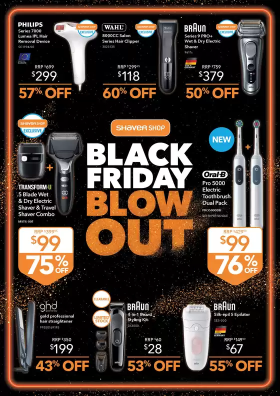 Shaver Shop catalogue | Black Friday Blow Out | 2025-11-17T00:00:00.000Z - 2025-12-02T00:00:00.000Z