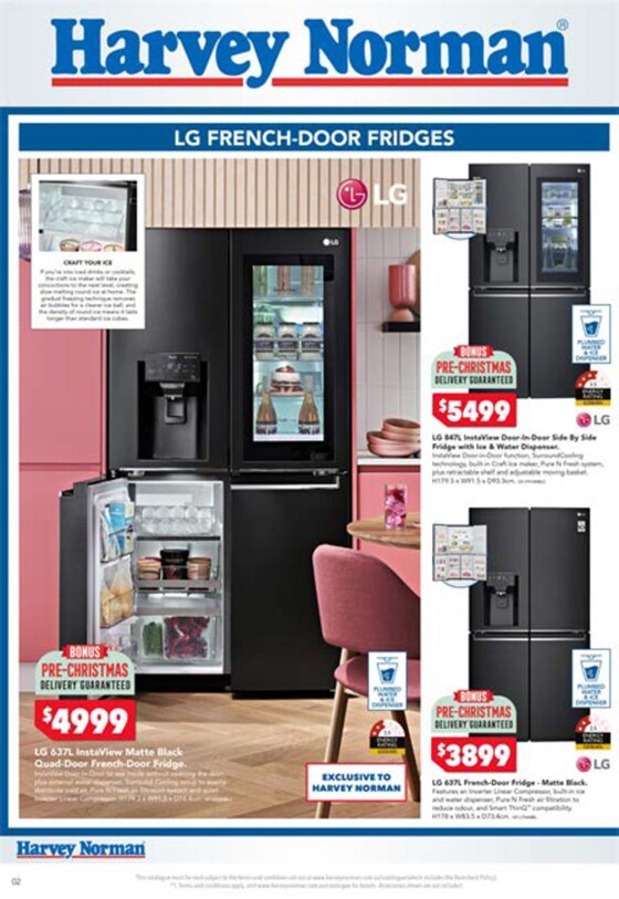 lg side by side fridge harvey norman