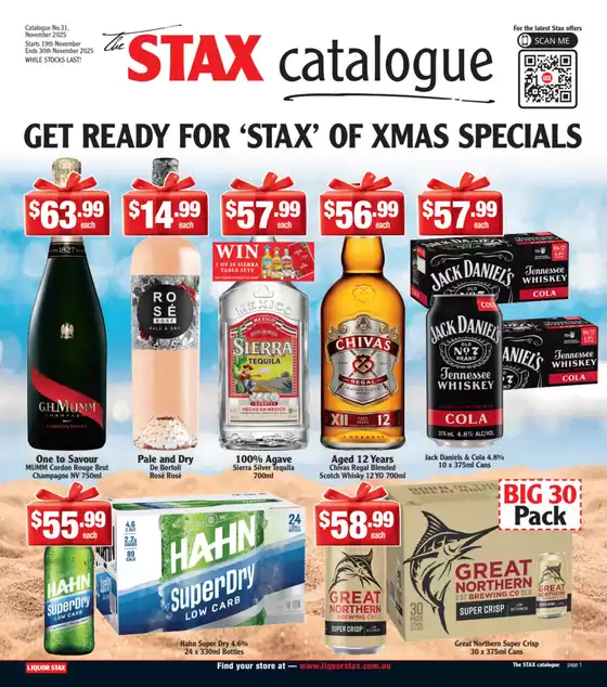 Liquor Stax catalogue in Ballan VIC | Liquor Stax catalogue specials | 2025-11-19T00:00:00.000Z - 2025-11-30T00:00:00.000Z