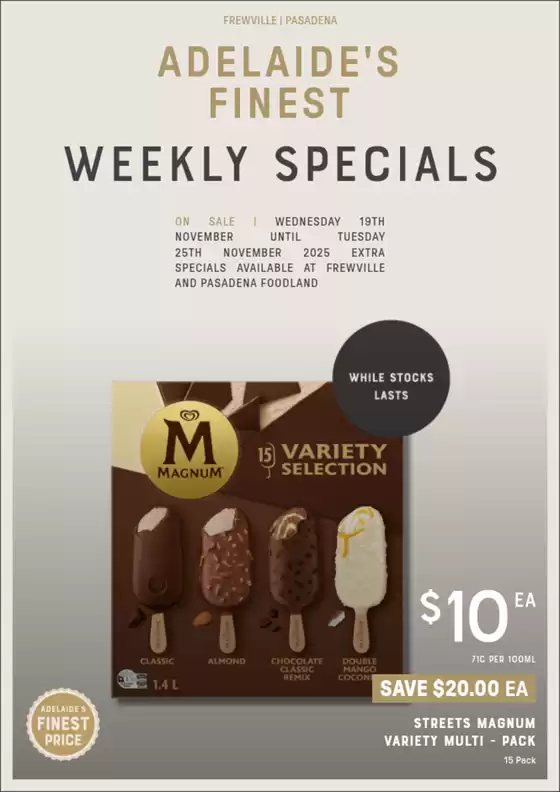 Adelaide's finest catalogue in Ballan VIC | Adelaide's Finest catalogue specials | 2025-11-19T00:00:00.000Z - 2025-11-25T00:00:00.000Z