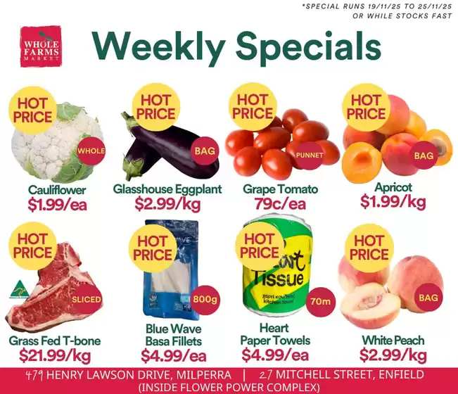 WHOLEFARMS catalogue | Weekly Specials | 2025-11-19T00:00:00.000Z - 2025-11-25T00:00:00.000Z